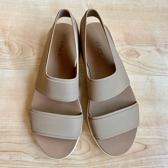 Vince Eres Rubber Slingback Sport Sandal Sand color - Picture 2 of 4